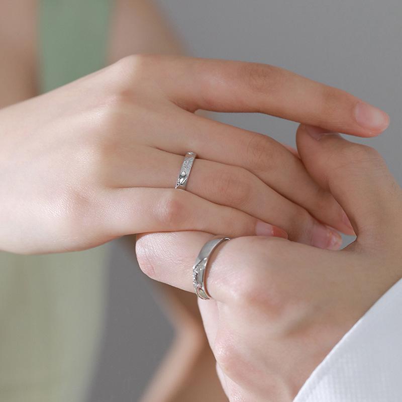 

Кольца The Mountain Vow Парные кольца Мужские и женские пары колец простого нишевого дизайна