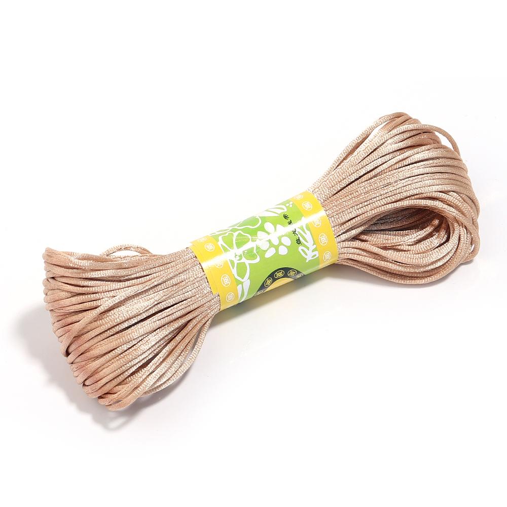20m Nylon Cords Chinese Knot Woven Colorful Rope String Beads Thread For DIY Handmade Bracelet Jewelry Supplies Accessories