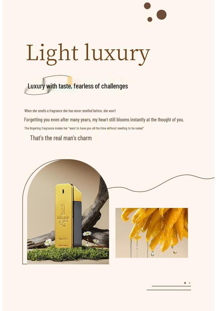 Yixiang Small Town Men's Golden Millionaire Perfume