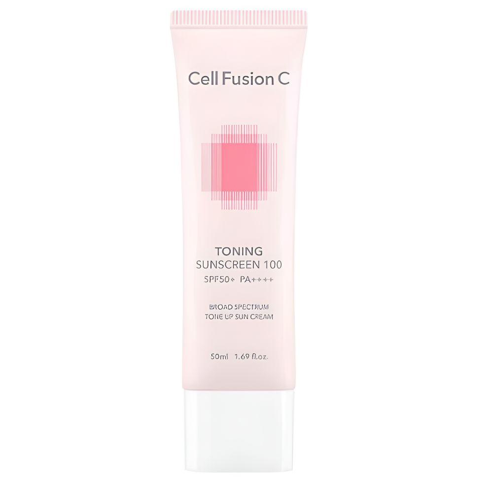 Cell Fusion C Toning Sunscreen 100 SPF50+ PA++++ Tone-Up Brightening Sun Cream 50ml