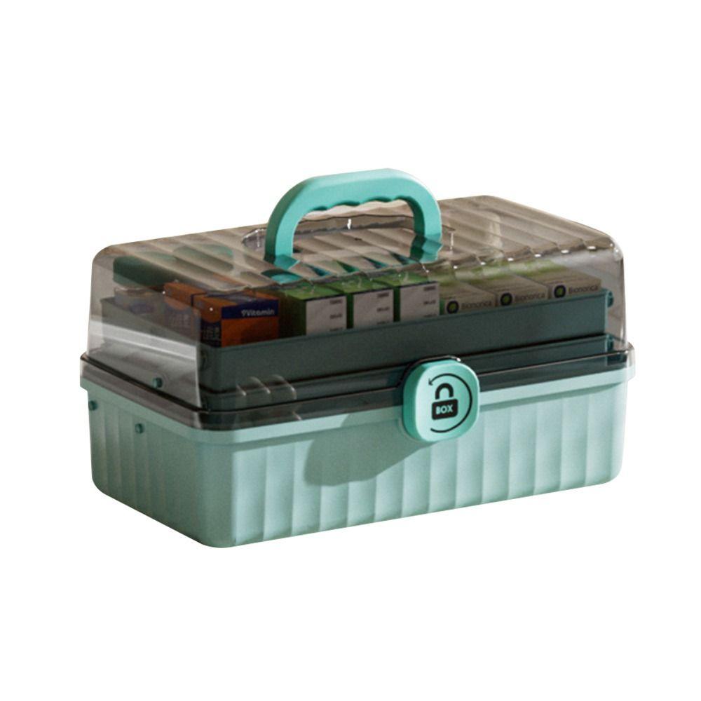 Large Capacity Medicine Box Multi-Layer Jewelry Nail Polish Organizer  Home