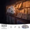 500pcs Advanced Jigsaw Puzzle Suitable for & Families - Challenging Brain with Dark Cabinet Weasel Old Label, Portable Rectangular Pieces for Decor, W
