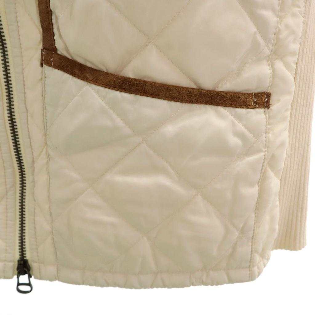 RALPH LAUREN SPORT Steppjacke L Elfenbein Baumwollfüllung Damen Gebraucht