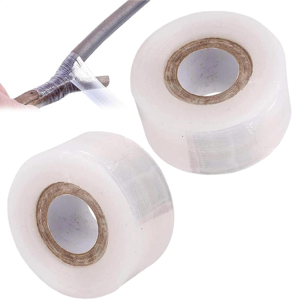 2 Roll Self-adhesive PE Grafting Tape Film Parafilm Nursery Tapes For Plant Support Stretchable Garden Plants Grafting Tools