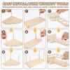 3Pcs Hamster Wooden Ladder Platform with Ramp Tunnel Shelter Hamster Climbing Toy Small Pets Stairs Toy Mice Cage Accessories