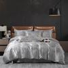 2025 New European Light Luxury Jacquard Four-piece Set, Satin Silk Quilt Cover, Bed Sheet Single Double Four-piece Set