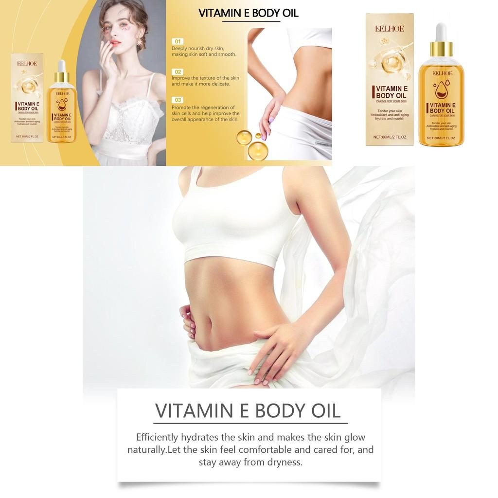 Eelhoe Vitamin E Body Oil Luxurious Moisturizing Skin Treatment For All Body Types