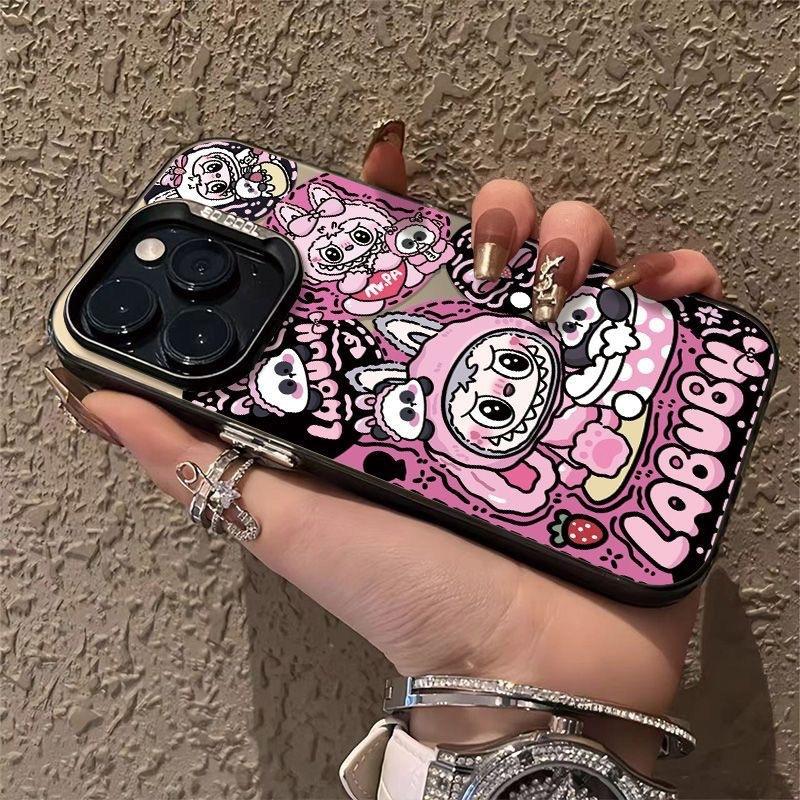 Pink Cloth Cloth Is Suitable for IPhone16Pro Mobile Phone Case Apple 15pro14Plus Cartoon 13prox.