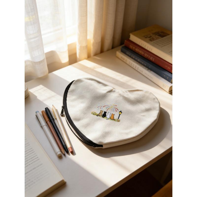 2026 New Skincare Products, Wash Bag, Travel Storage Bag, Cute Cat Makeup Bag, Women's Portable Large Capacity