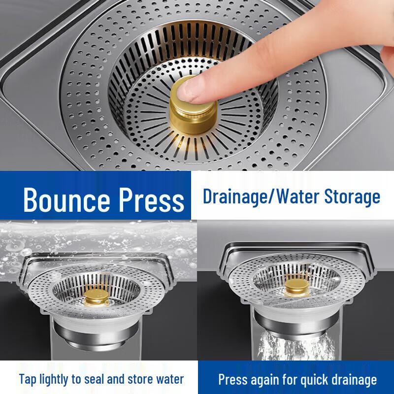 Pop-Up Sink Drain Strainer