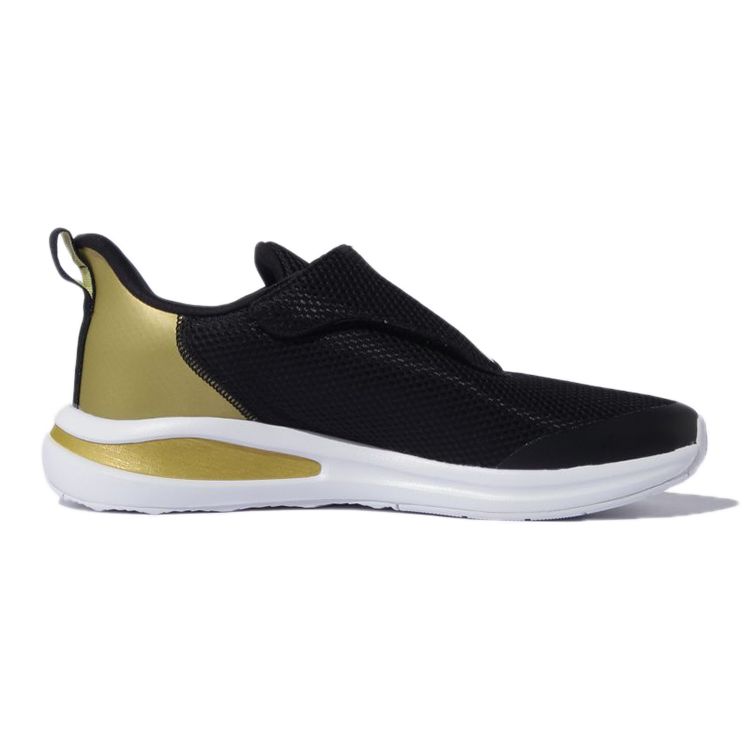 Adidas Fortarun Series Non-Slip Low-Top Kids Running Shoes Kids Running Shoes Black Gold FX9867