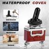 4-Pack Toggle Switches, SPST ON/Off 2-Pin, 12V DC 30A Heavy Duty Waterproof Toggle Switch with Boot Cap Cover for Automotive Marine Car Truck