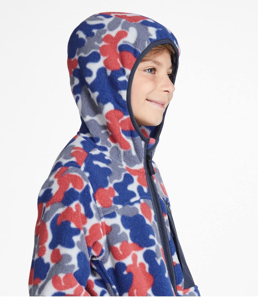 Barn Retro Fjell Klassisk Fleece Trykk Store Barn M Vintage Indigo Kamuflasjetrykk Flerfarget 1000084956 [LLBEEN] Jakke, 10-12
