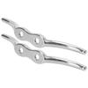 2pcs set 6in Cleat Stainless Steel Flagpole Cleat Hook Flag Halyard Boat Securing Tie Down
