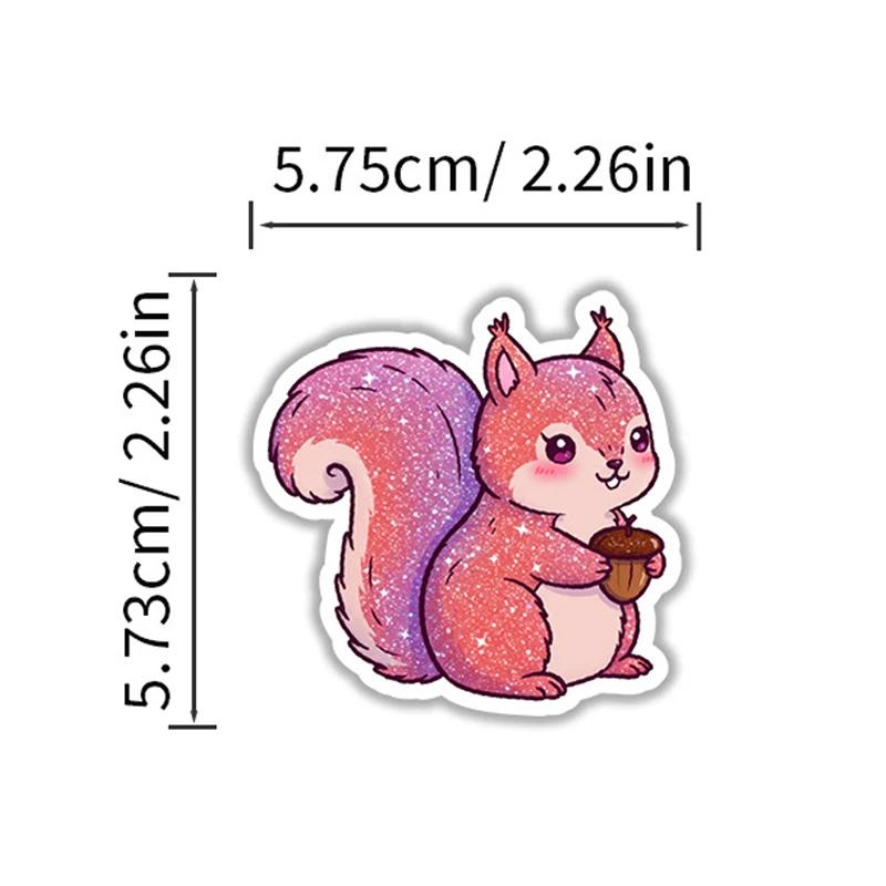 First-Class 50Pcs Premium-Quality Glittery High-Standard Cute Top-Grade Animal Top-Grade Stickers Top-Grade Cartoon High-Standard Rainbow