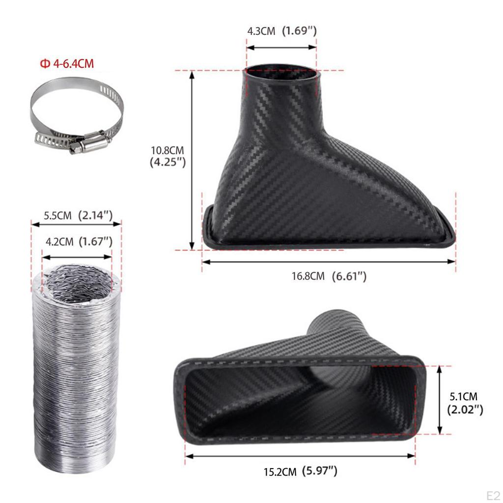 Cold Air Intake Kit with Hose Clamp Car Filter