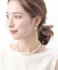 [VINGTAINE] Cotton Pearl Short Necklace 6mm Choker Short Kiska Wedding Party After-party Elegant Sophisticated C3267A