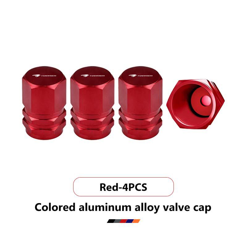 Car Logo Tire Valve Stem Caps Aluminum Alloy Wheel Dustproof Valve Stem Cover For Toyota Harrier Vellfire Prius Voxy Corolla RV6