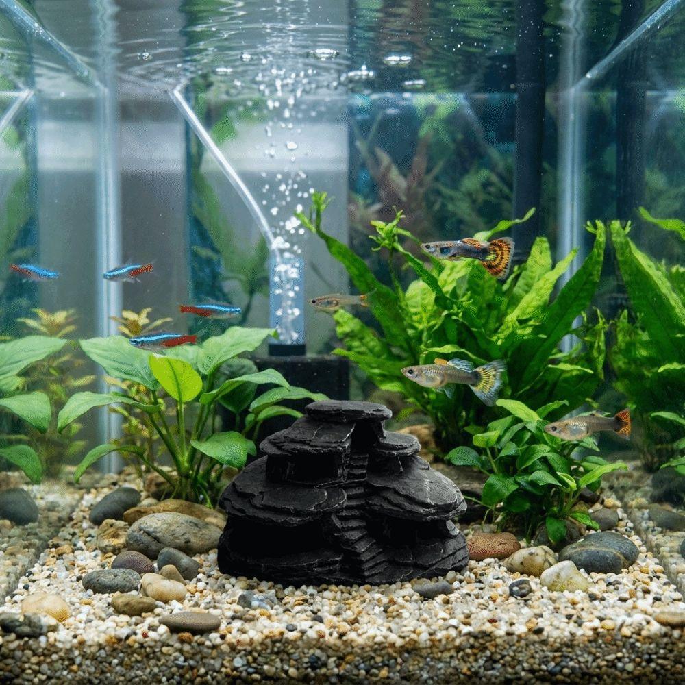 3D Printing Fish Tank Rockery Ornaments Realistic Texture Simulated Rock  Fish Tank Decoration