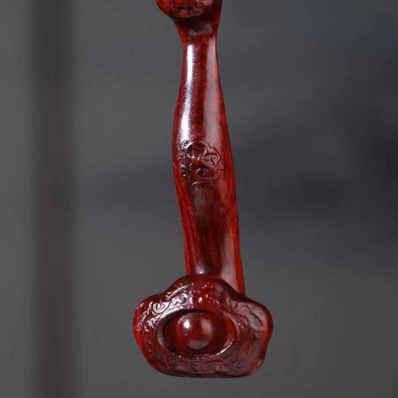 Rosenholz Pixiu Reichtumsanhänger - Nashornhorn-Design