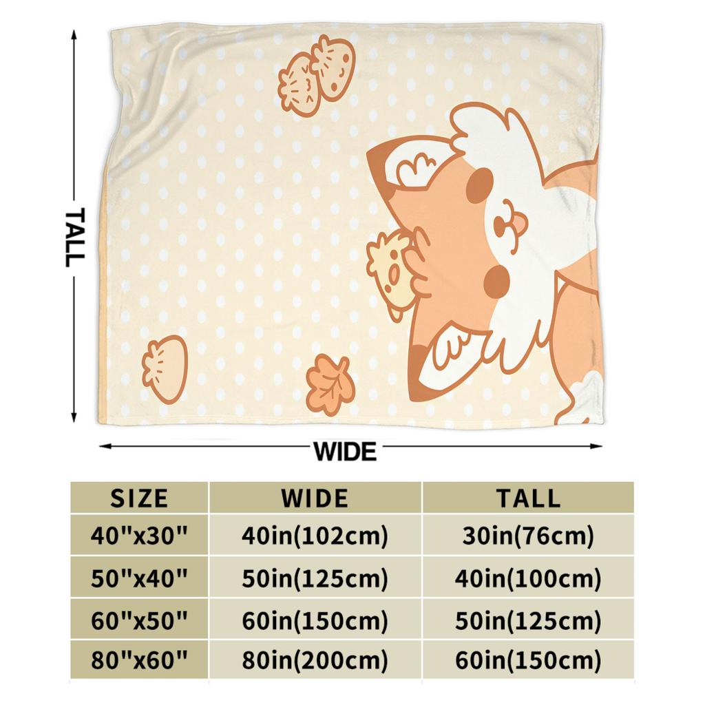 Süße Fuchs Flanelldecke Erwachsene Kind Gemütliche Bettwäsche Überwürfe Winter Schlafzimmer Tagesdecke Sofa Bettbezug