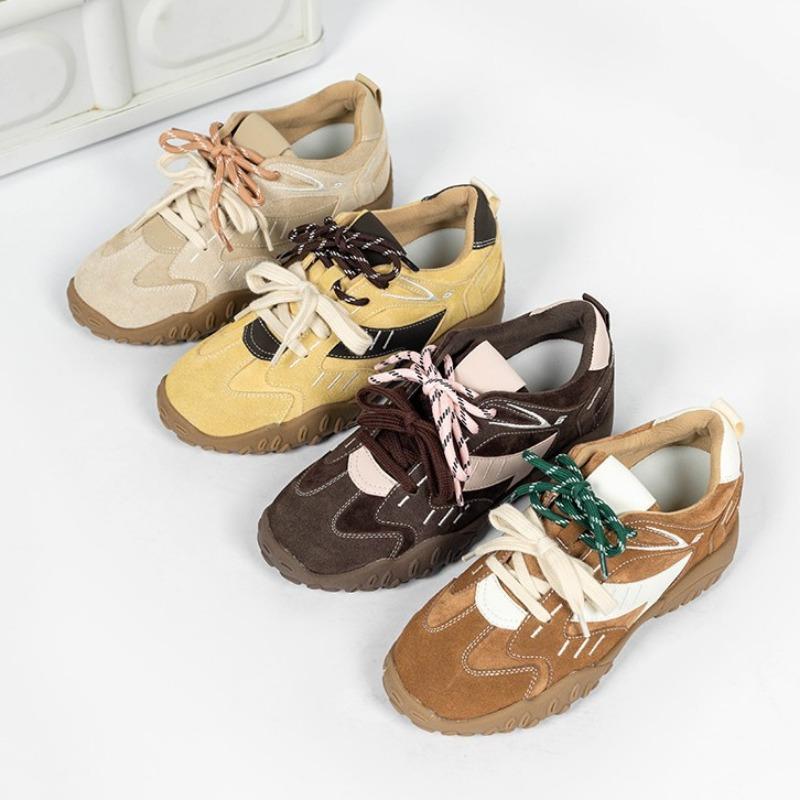 Uncle Wen sports shoes women's versatile platform casual ballet sports casual shoes inner height increase women