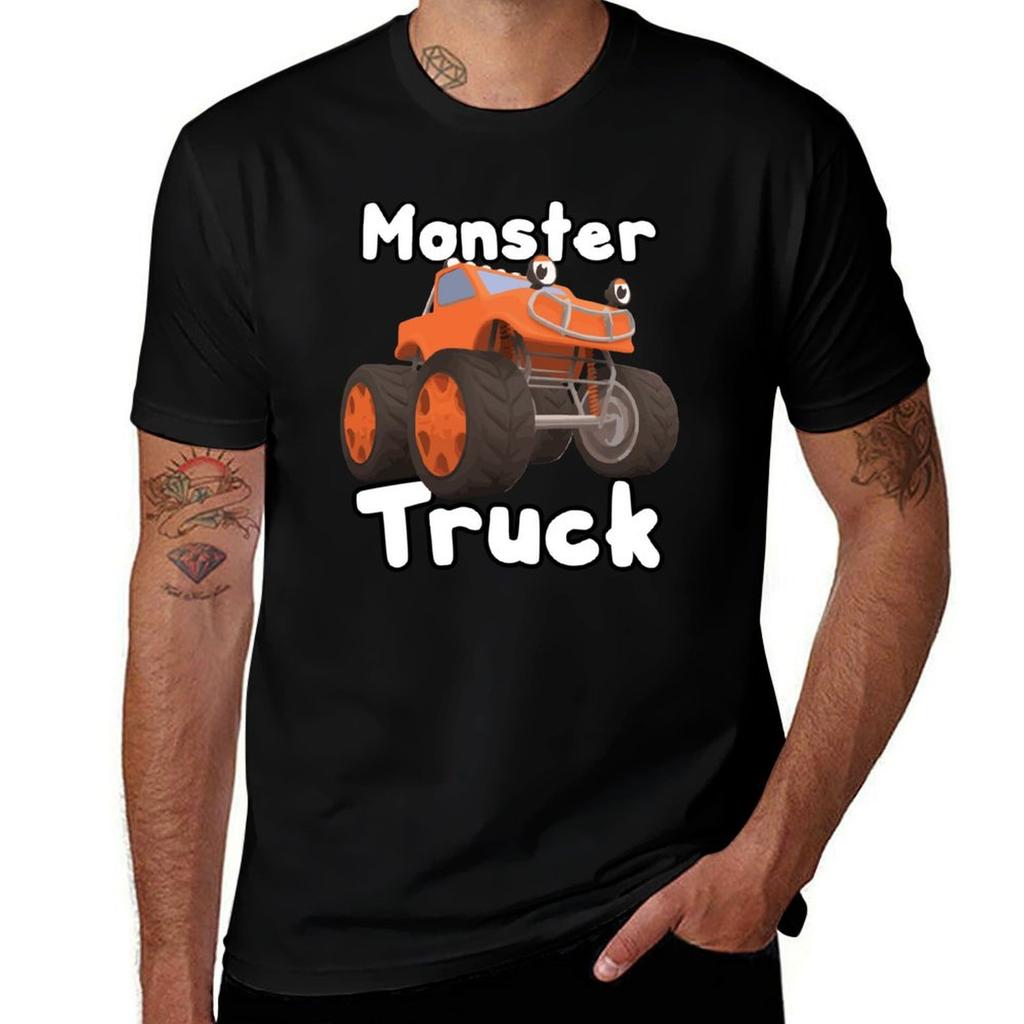 Monster Max Truck Kids Garage Tshirt Moisture Wicking Athletic Tshirt
