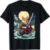 Samurai Corgi Dog Japanese Retro Corgi Ukiyo-e Warrior T-Shirt for Men Women Girls Kids