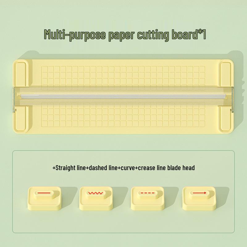 Four-in-One Paper Cutter: Versatile Cutting Tool with Replacement Blades