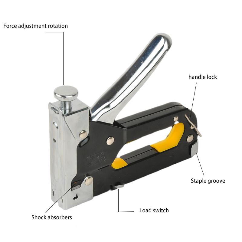Multitool Nail Stapler Gun Furniture Stapler for Wood Door Upholstery Framing Rivet Gun Kit Nailers Rivet Tool Stationery