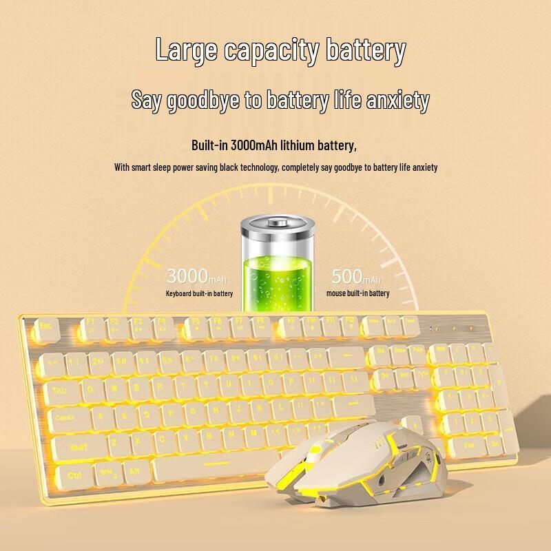 EWEADN X7S Wireless Rechargeable Keyboard and Mouse Combo