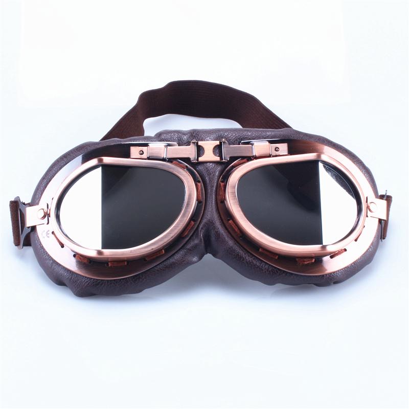 Retro Motorbike Motocross Helmet Pilot Goggles Jet Vintage Wwii Pilot Goggles Motorcycle Scooter Glasses Offroad Glasses