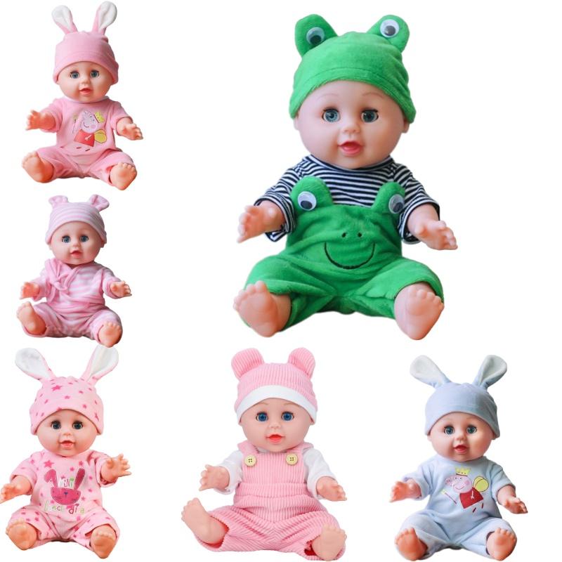 Q Dolls 30cm Reborn Baby Doll Blinking Girl Toy With Realistic Features