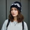 American Style Knit Beanies For Women Winter Warm Soft Yarn Hat Trendy Streetwear Accessory Unisex Design