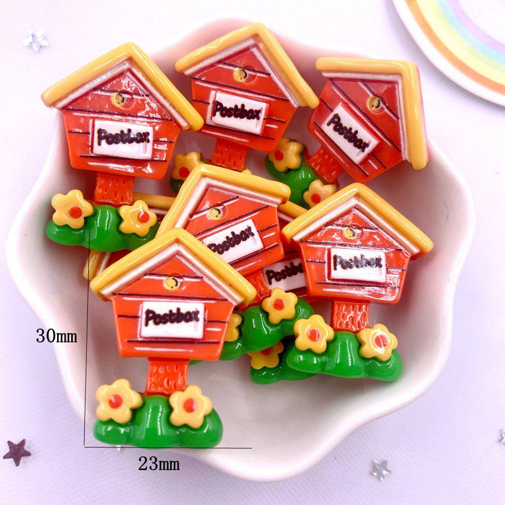 

Смола Красочный дорожный знак дом из кокосовой пальмы Плоская задняя сторона Мультяшные фигурки 10 шт. Скрапбукинг DIY декор для телефона Аксессуары Поделки