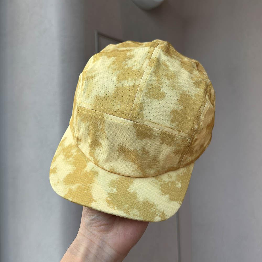 Retro Tie-dye Short-brimmed 5-panel Baseball Cap Men Women Spring Summer Travel Soft Thin Sport Running Sun Baseball Cap