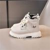 Autumn Children Boots Pu Leather Boys Shoes Rubber Sole Ankle Boots For Girls Zip Side  Toddler Baby Shoes