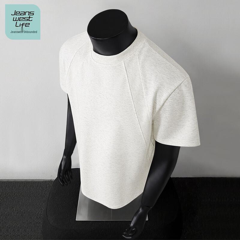 JEANSWEST LIFE Men s Short Sleeve Round Neck T-Shirt L