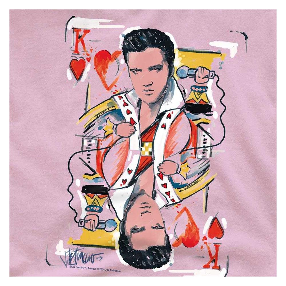 Elvis Presley Unisex Adult King Of Hearts T-Shirt