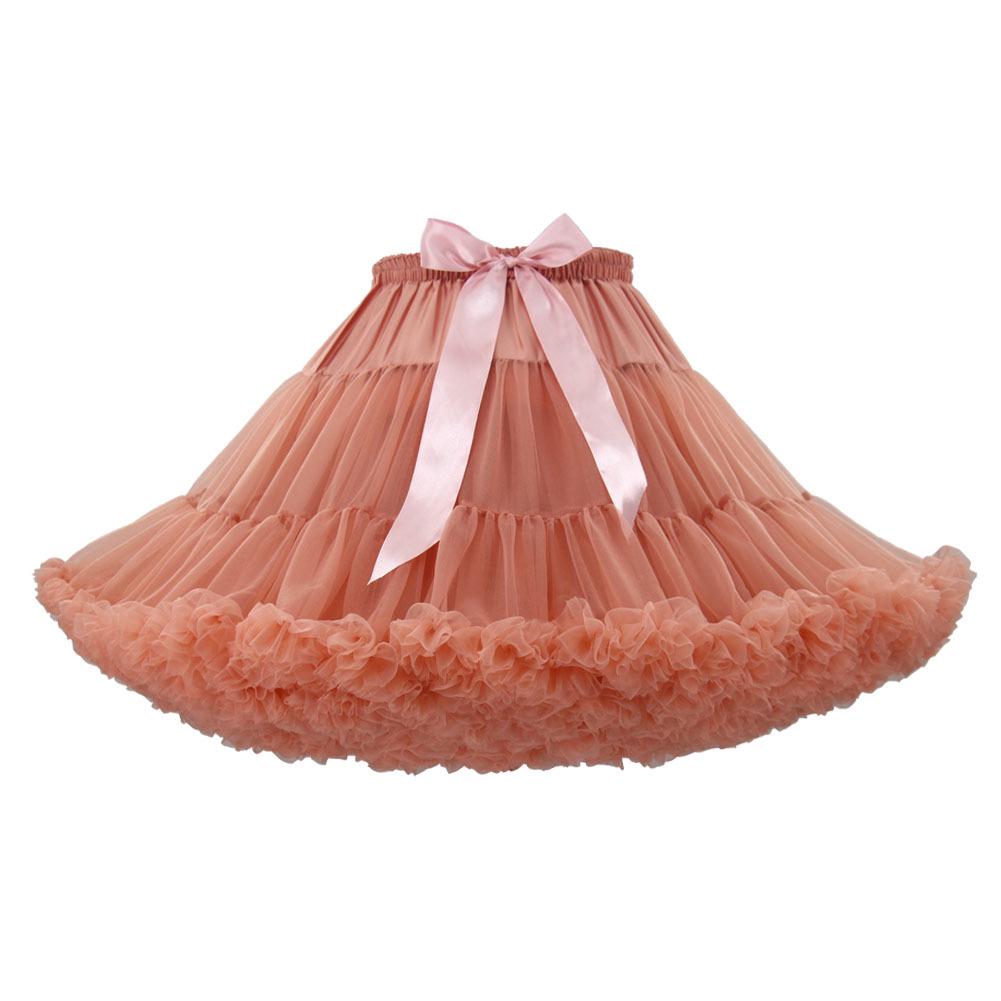 Weißer Erwachsenen Mesh Puffrock - Super Puffiger Halbkörper-Kostüm-Petticoat
