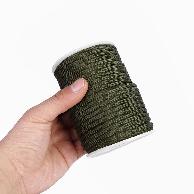 9-Core Paracord 4mm Woven Outdoor Camping Wristband, DIY Accessories & Tent Tarp Guy Rope