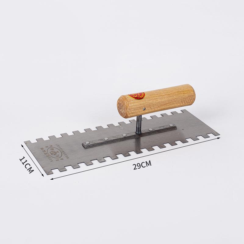 Pointed Toothed Trowel Plastering and Tiling Grout Scraper Tool