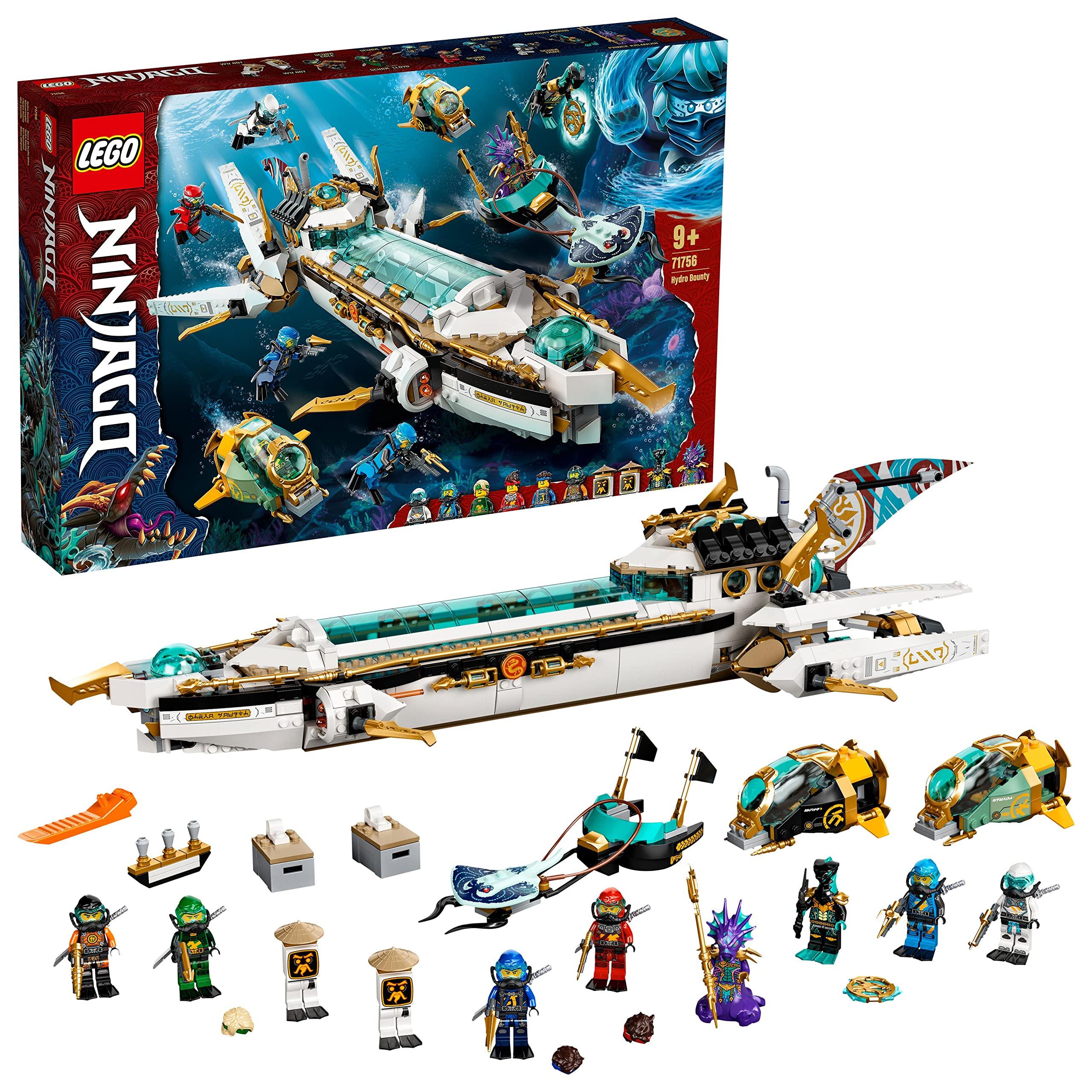 

LEGO Ninjago Підводний бойовий корабель Баунті 71756, Іграшка, Будівельні блоки, Подарунок, Ніндзя, Транспортний засіб, Море, Хлопчики, Вік 9 років і старше