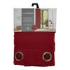 Lot de 2 rideaux occultant phonique et thermique doublé polaire "Arctique" Cerise