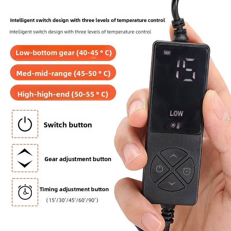 Heating Wrist Guard 12V Socket with Thermostat Plug-in Heating and Warmth Thumb Wrist Guard Strap Pressurized Protective Gear