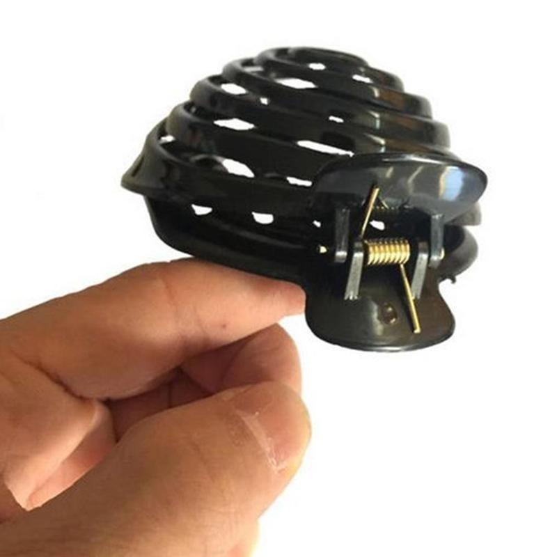 Mushroom Head Hollow Hair Out Women Barrettes Claw Crab Black Hair Clip Clips