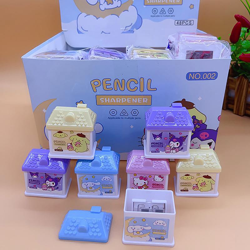 

1PC Sanrio Labubu Pencil Sharpener House School Student Anime Pencil Sharpeners
