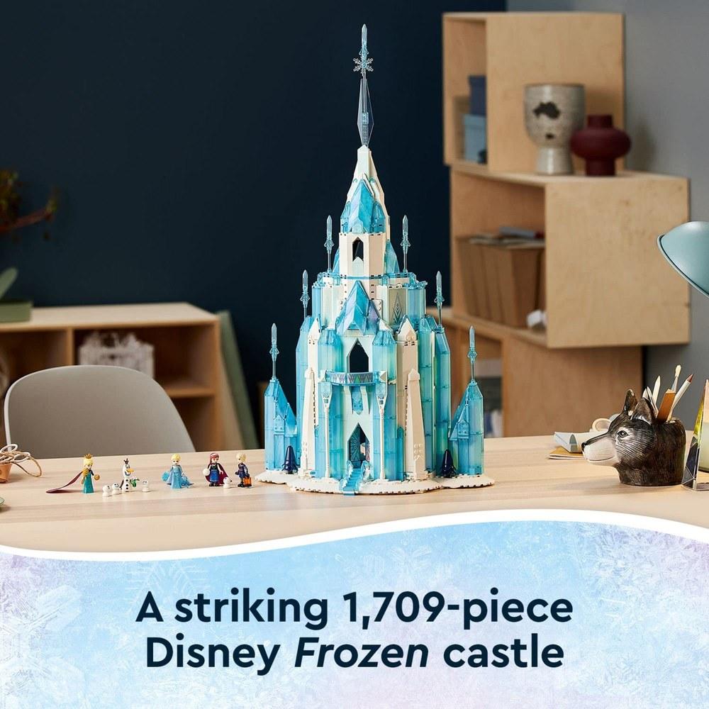 LEGO Disney Frozen Ice Castle Building Toy 43197 with Anna Elsa Olaf Mini Doll Figures Suitable for Children 6+