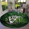 Club Leon Round Area Rug,Carpet Rug for Living Room Bedroom Sofa Playroom Decor,Non-slip Floor Mat
