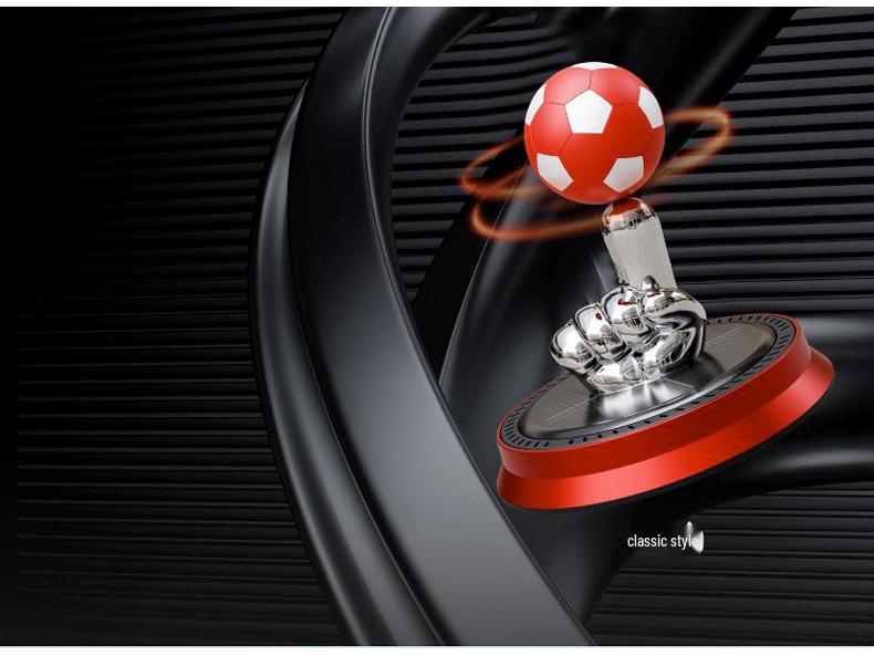 Solar Rotating Football Aromatherapy Ornament for Car Interior - Summer Fragrance Collection